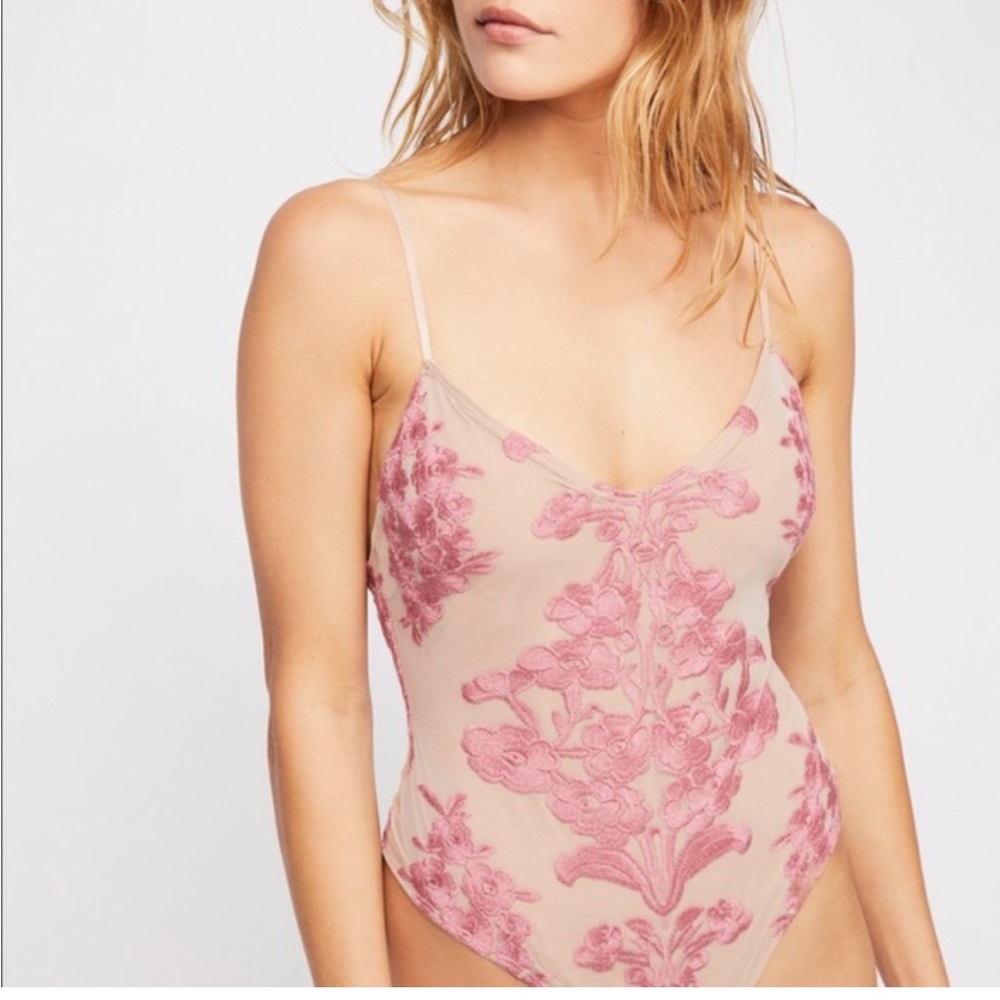 For Love and Lemons embroidered body suit, Lingerie, L